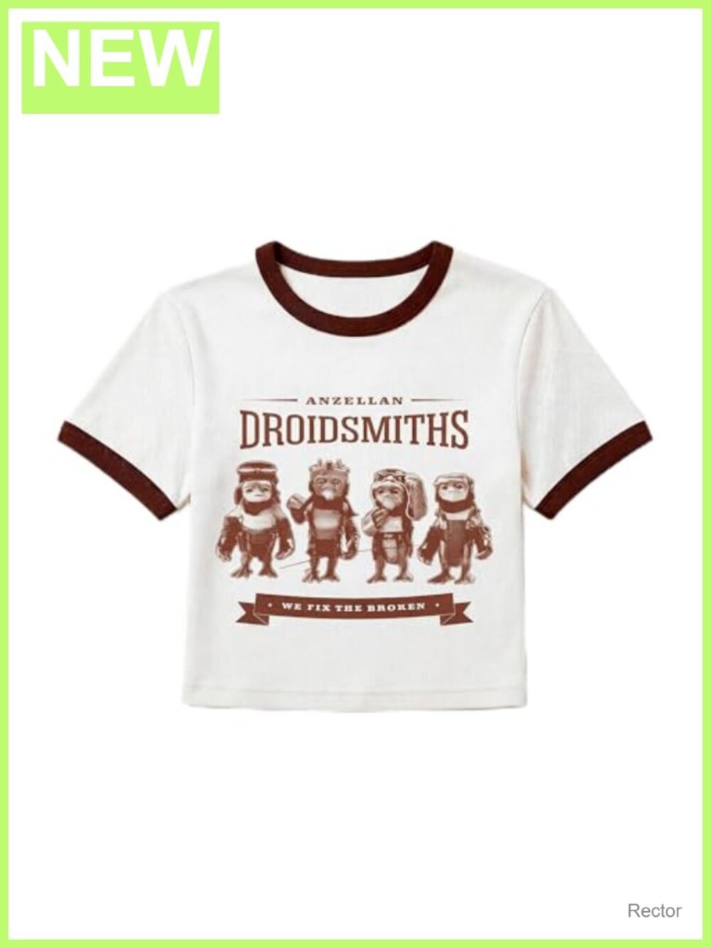Star Wars Mandalorian Anzellan Droidsmiths Ringer Graphic Tee